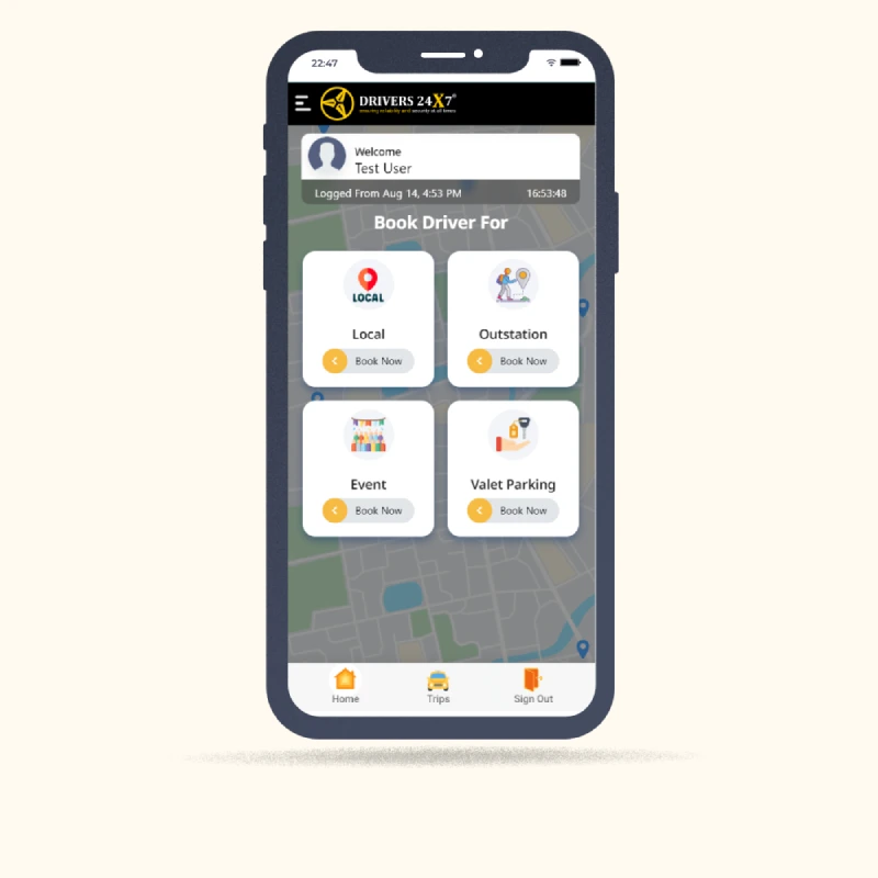 Taxi Booking App Design