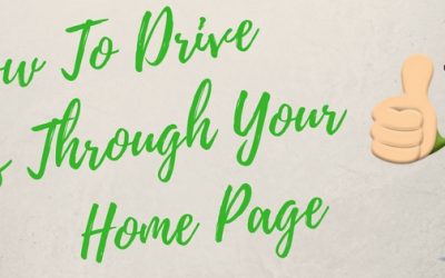 How To Drive Sales Through Your Home Page